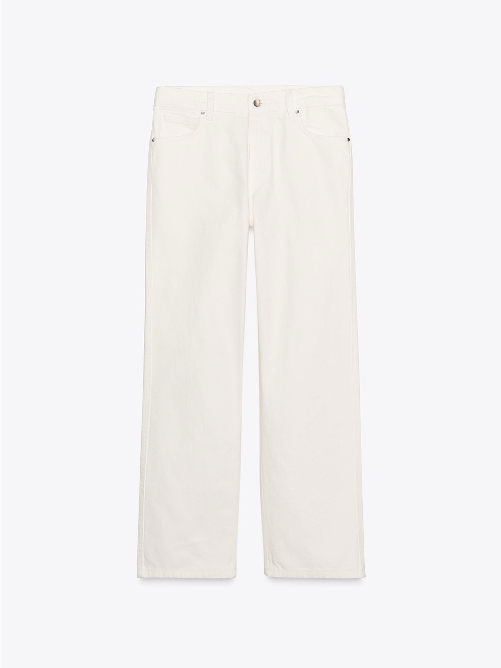 NWT ZW COLLECTION STRAIGHT HIGH-WAIST CROPPED JEANS
ECRU SIZE 2